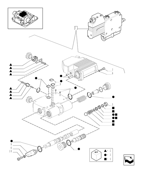 TM190-1.82.7/14A[01] - (VAR.252-718) AUXILIARY CONTROL VALVE - COMPONENT PARTS - C5029