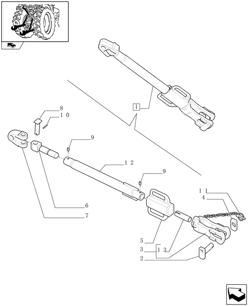 TM190-1.89.6/02C - LIFT LINK ASSEMBLY BREAKDOWN - C4820