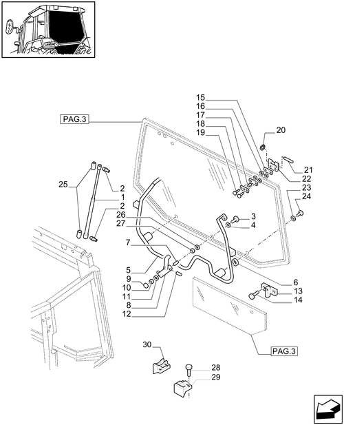 TM190-1.92.4[02] - CAB GLASS AND RELEVANT PARTS