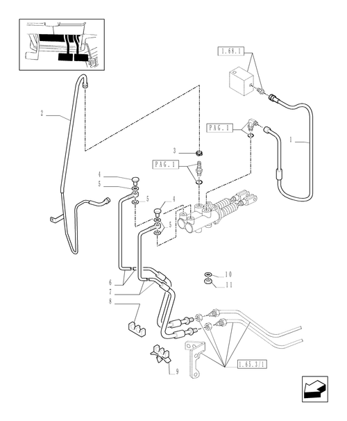 TM190-1.95.0/01[02] - BRAKE PEDALS - C4879