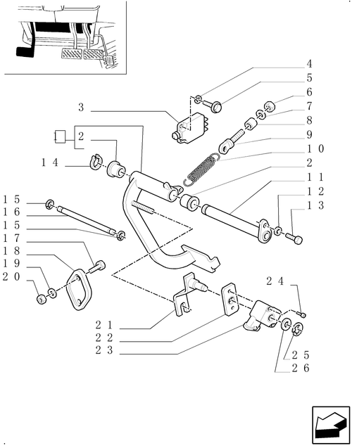 TM190-1.95.2 - CLUTCH PEDAL