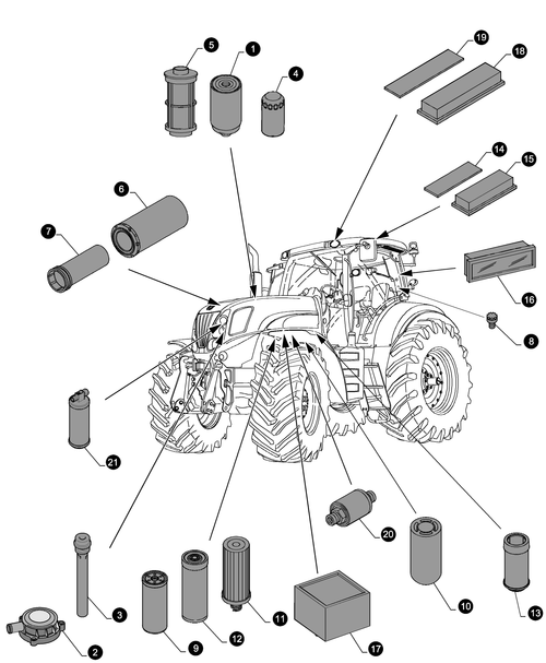 T6010 PLUS-0.05.4[01] - MAINTENANCE PARTS - FILTERS
