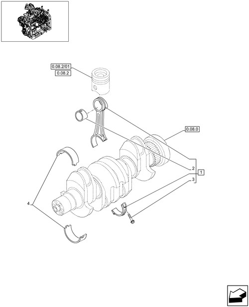 T6010 PLUS-0.08.1 - STD + VAR - 330003, 332115, 332116 - CONNECTING ROD - 4CYL