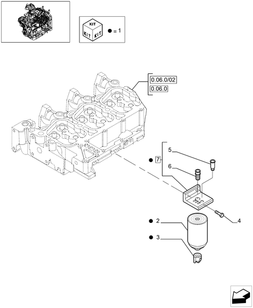 T6010 PLUS-0.20.0 - STD + VAR - 330003, 332115, 332116 - FUEL FILTER