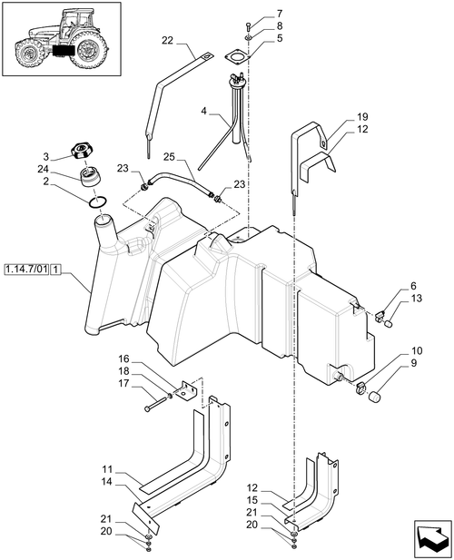 T6010 PLUS-1.14.0[01C] - VAR - 331142 - FUEL TANK AND RELATED PARTS - BEGIN YR 25-OCT-2013 ; (Prod Date) After 25-Oct-2013