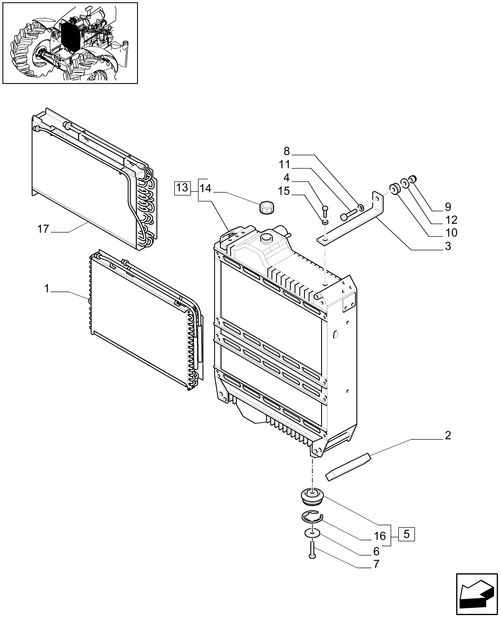 T6010 PLUS-1.17.0 - STD + VAR - 330641 - RADIATOR, COOLING SYSTEM & RELATED PARTS
