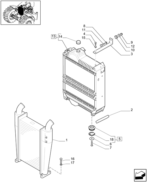 T6010 PLUS-1.17.0/01 - STD + VAR - 330641 - RADIATOR, COOLING SYSTEM & RELATED PARTS