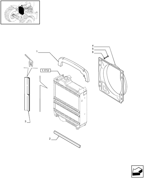 T6010 PLUS-1.17.5[02] - STD - RADIATOR SEALS - W/ MECHANICAL ENGINE