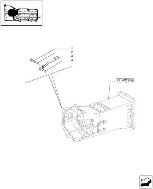 T6010 PLUS-1.21.0/05 - VAR - 331248, 331289 - TRANSMISSION 16X16 SPS W/ADV. HARNESS - GEARBOX HOUSING, COVERS AND REL. PARTS