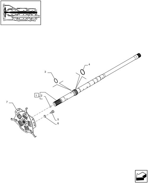 T6010 PLUS-1.25.3/05[01A] - VAR - 330159, 330247, 330283, 331248 - TRANSMISSION 16X16 & 17X16 - TORSIONAL DAMPER AND INPUT SHAFT - BEGIN S/N Z7BD06087 ; (SN Break) After Z7BD06087