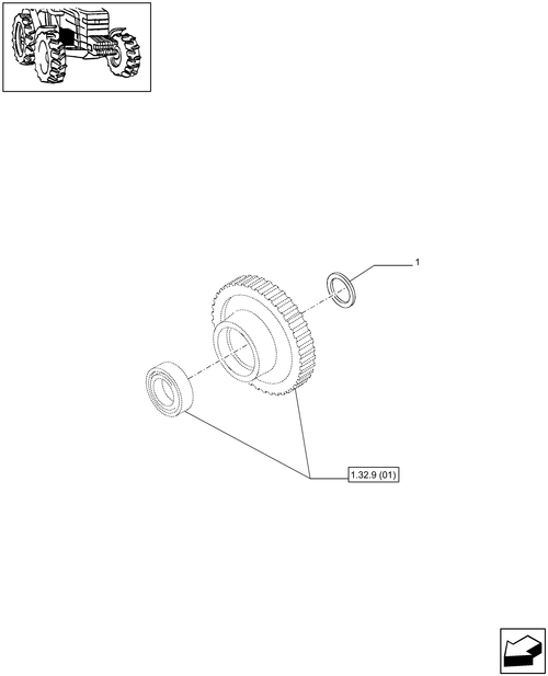 T6010 PLUS-1.32.9[02] - STD - HYDRAULIC PUMP DRIVING GEARS
