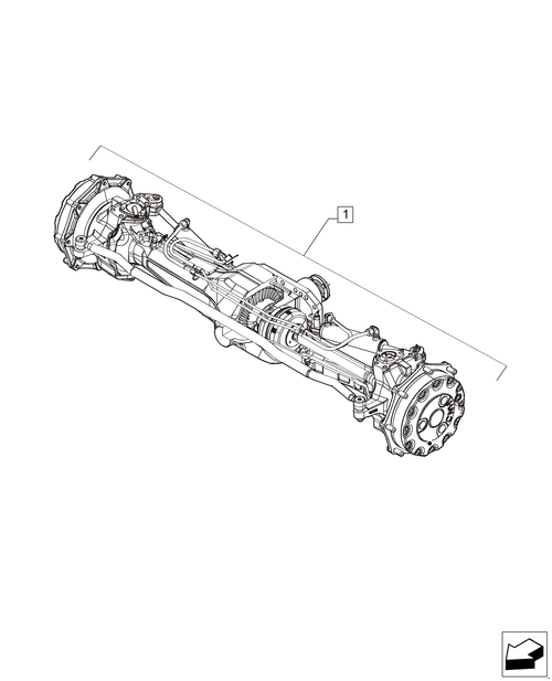 T6010 PLUS-1.40.0 - FRONT AXLE, ASSY