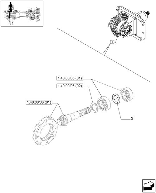 T6010 PLUS-1.40.00/06[03A] - STD - 4WD (CL.3) FRONT AXLE WITH LIMITED SLIP DIFF. LOCK - DIFFERENTIAL, ADJUSTING SHIMS - BEGIN YR 15-APR-2010 ; (Prod Date) After 15-Apr-2010