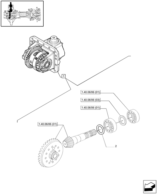 T6010 PLUS-1.40.06/06[02] - VAR - 330413 - (CL.3) SUPERSTEER FRONT AXLE WITH STEERING SENSOR - ADJUSTING SHIMS