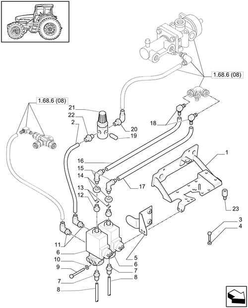 T6010 PLUS-1.68.6[07] - VAR - 332727, 332737, 332739, 333727, 333739, 339737 - TRAILER AIR BRAKE - UNIVERSAL TYPE - REGULATORS SOLENOID VALVES AND PIPES - END YR 09-APR-2007 ; (Prod Date) Before 09-Apr-2007