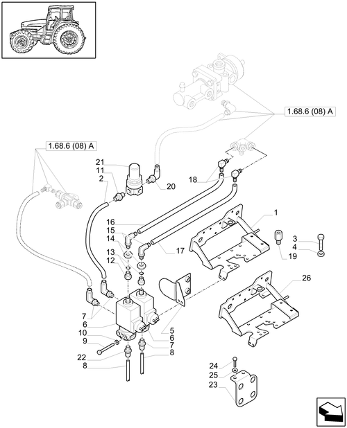 T6010 PLUS-1.68.6[07A] - VAR - 332727, 332737, 332739, 333727, 333739, 339737 - TRAILER AIR BRAKE - REGULATORS SOLENOID VALVES AND PIPES - BEGIN 10-APR-2007 - END S/N Z9BD06465 ; (SN Break) Before Z9BD06465 ; (Prod Date) After 10-Apr-2007