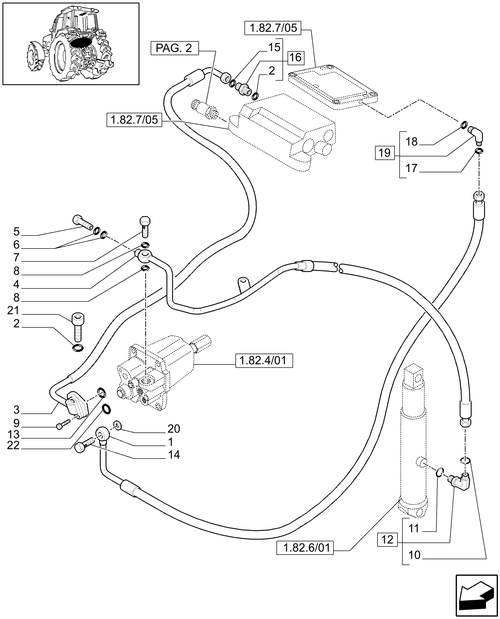 T6010 PLUS-1.82.1/03[01] - VAR - 333851 - 2 REMOTE CONTROL VALVES FOR 113 L/MIN CCLS PUMP AND MDC - LIFTER LINES