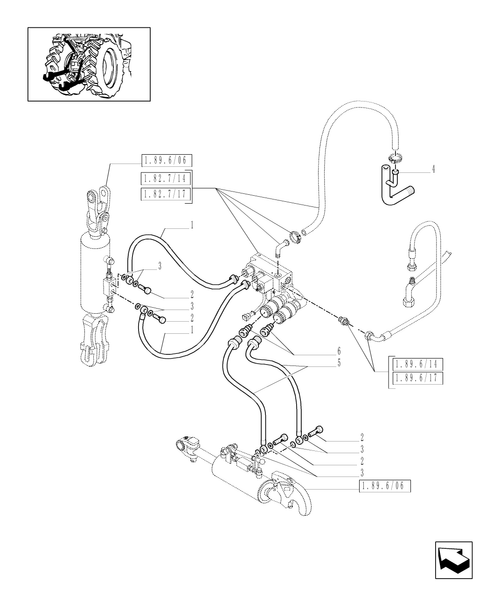 T6010 PLUS-1.82.7/18 - VAR - 330921, 331921 - CAT.2/3 QUICK ATTACH LINKS FOR HYDRAULIC LINKAGE ADJUSTMENT - PIPES