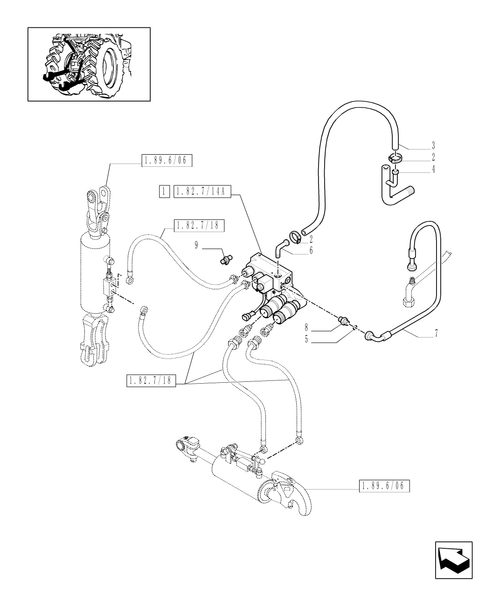 T6010 PLUS-1.82.7/14[02] - VAR - 334845 - 4 REM. (2NC+2CONFIG) FOR CCLS PUMP FOR EDC AND WITH HYDR. ADJUST LINK. - CONTROL VALVE