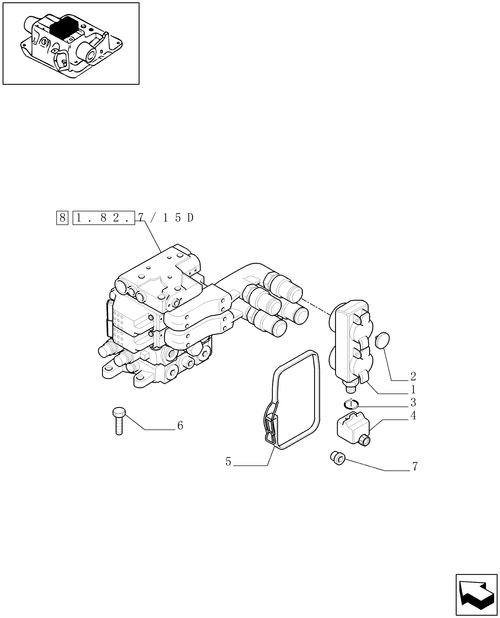 T6010 PLUS-1.82.7/15[01A] - VAR - 330853 - 2 REAR ELECTRO-HYDR. CONTROL VALVES FOR CCLS PUMP (113 L/MIN) AND EDC (EHS1) - D6690 - C6788