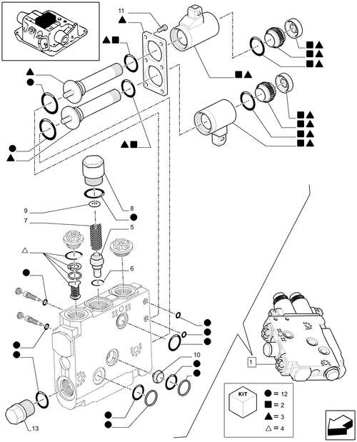 T6010 PLUS-1.82.7/06C - VAR - 331844, 333844, 331845, 333845, 334845, 330849, 331849, 332849, 330853, 330856, 330862, 331862 - VALVE CONTROL - BREAKDOWN