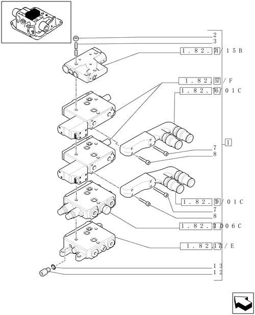 T6010 PLUS-1.82.7/15A - VAR - 330853 - 2 CCLS (EDC) ELECTRONIC CONTROL VALVES WITH TRAILER BRAKE VALVE AND ASSOCIATED PARTS - C6690