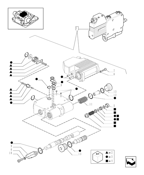 T6010 PLUS-1.82.7/15C - STD - ELECTRONIC CONTROL VALVE - BREAKDOWN