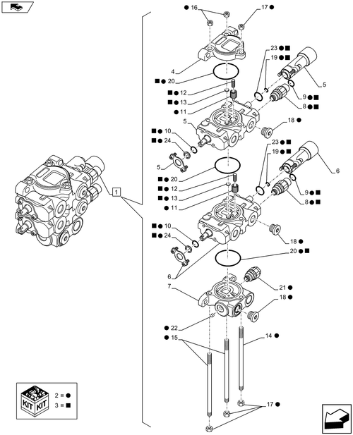 T6010 PLUS-1.82.7/21B - VAR - 331560, 332560, 331561, 332561, 330820, 332820, 330821, 331821, 332821, 334821, 336821, 338821, 743745, 334820, 335820, 743746 - CONTROL VALVE - BREAKDOWN
