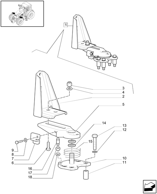 T6010 PLUS-1.87.4/01B - VAR - 333884, 334884, 335884, 336884 - 4WD DYNAMIC FRONT FENDERS WITH AXLE WITH BRAKE - HUB - BREAKDOWN