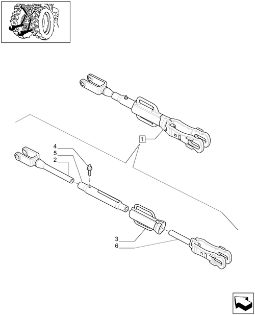 T6010 PLUS-1.89.6/  D - STD + VAR - 330923, 330970, 331841 - ADJUSTABLE LIFT-ROD PARTS - BEGIN YR 20-JUN-2010 ; (Prod Date) After 20-Jun-2010