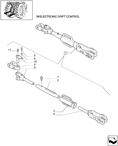 T6010 PLUS-1.89.6/01D - VAR - 309018, 309019 - ADJUSTABLE LIFT - ROD - PARTS - BEGIN YR 21-JUN-2010 ; (Prod Date) After 21-Jun-2010