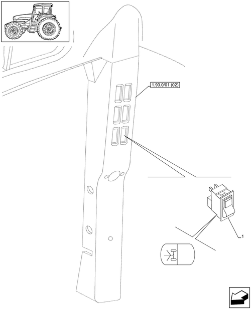 T6010 PLUS-1.91.1/15 - VAR - 330414, 330427, 330429, 330430 - FRONT AXLE, SUSPENSION, SWITCH