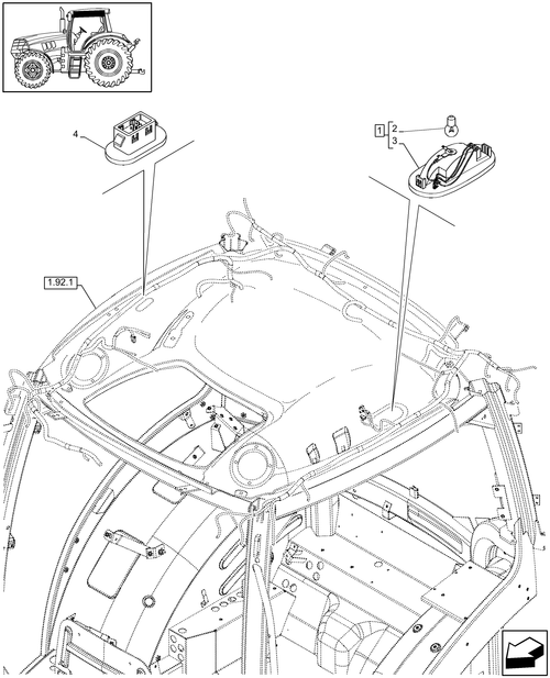 T6010 PLUS-1.91.3[05] - STD + VAR - 336007 - CAB, INTERIOR LIGHT