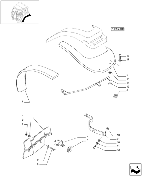T6010 PLUS-1.92.5/01[01] - VAR - 330523 - MUDGUARDS SIDE SHIELD