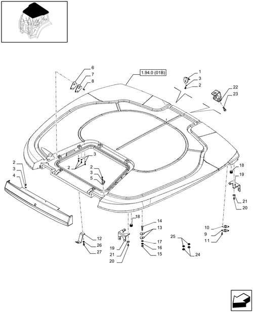 T6010 PLUS-1.94.0[03] - STD - ROOF WITH LOW PROFILE, BRACKET - NA - BEGIN YR 03-JAN-2012 ; (Prod Date) After 03-Jan-2012