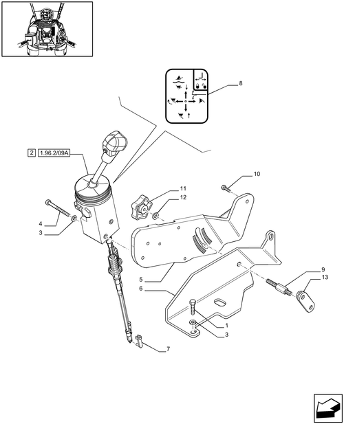 T6010 PLUS-1.96.2/13 - VAR - 331560, 331561, 332560, 332561 - TWO MID MOUNTED REMOTE VALVES - CONTROL VALVE CONTROL