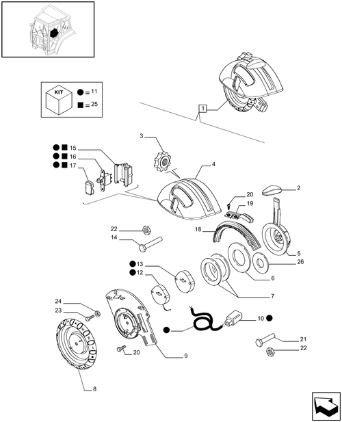 T6010 PLUS-1.97.0/  D - VAR - 330026 - EDC COMMAND UNIT - BREAKDOWN