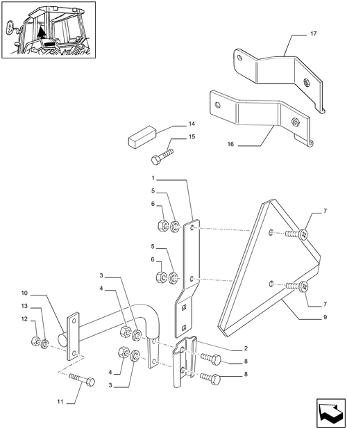 T6010 PLUS-1.99.4 - VAR - 338761 - BRACKET FOR MOUNTING EQUIPMENT MONITORS - BRACKET