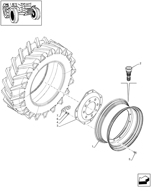 T6010 PLUS-82.00[05] - VAR - 8235901, 8235904 - DRIVING WHEELS (W10X24)