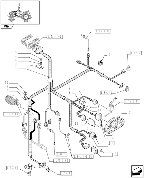 T3010-1.75.1[03] - CONTROL PANEL CABLE