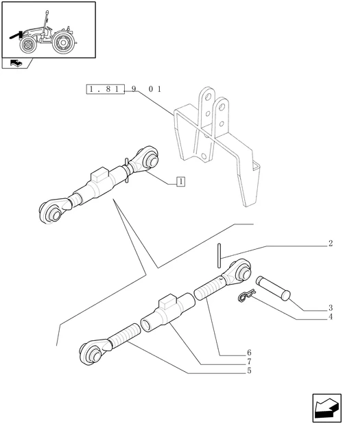 T3010-1.81.9[02] - FRONT LIFT, 3-POINT LINKAGE