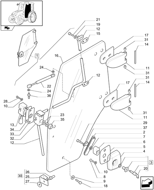 T3010-1.92.2[01A] - DOOR WINDOWS - D9034