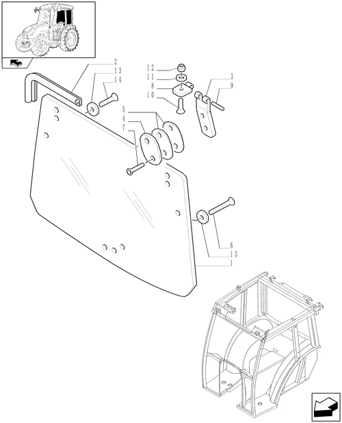 T3010-1.92.4[03] - REAR GLASS - C9034
