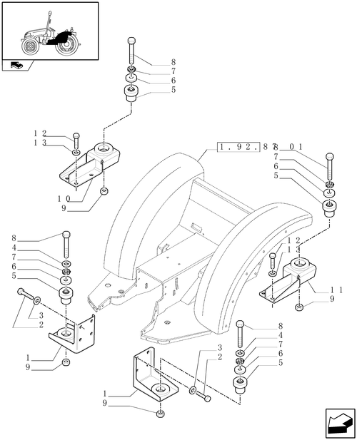 T3010-1.92.6 - PLATFORM SUPPORTS