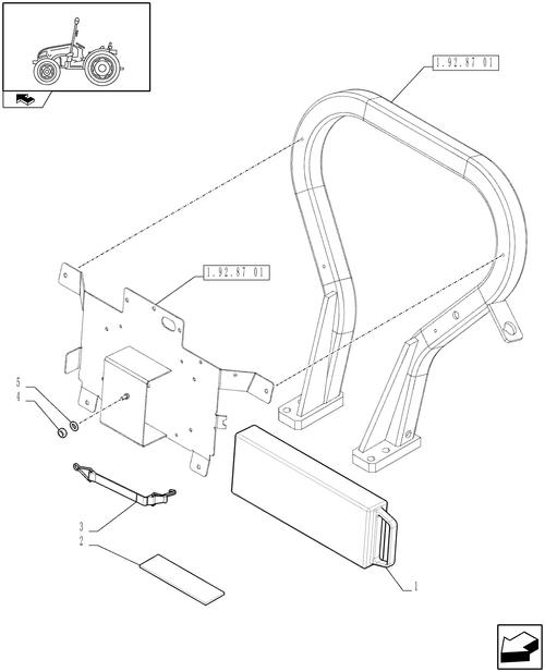 T3010-1.92.99[02] - WHEEL CHOCK - L/CAB