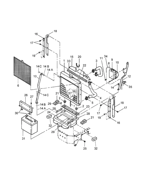 TZ25DA-02.01 - RADIATOR & BATTERY