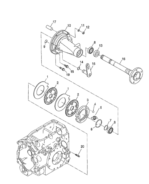TZ25DA-05.01 - BRAKE & WHEEL SHAFT CASE, LH