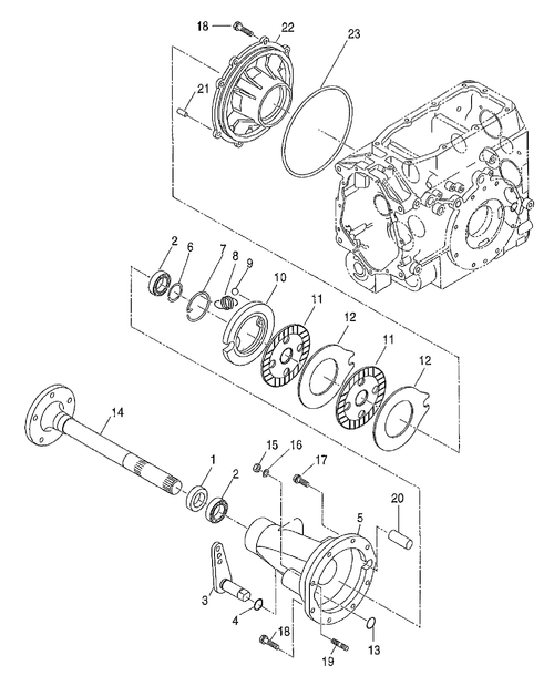 TZ25DA-05.02 - BRAKE & WHEEL SHAFT CASE, RH