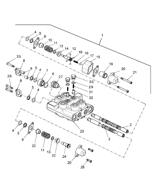TZ25DA-07.02.01 - MID-MOUNT HYDRAULIC CONTROL VALVE