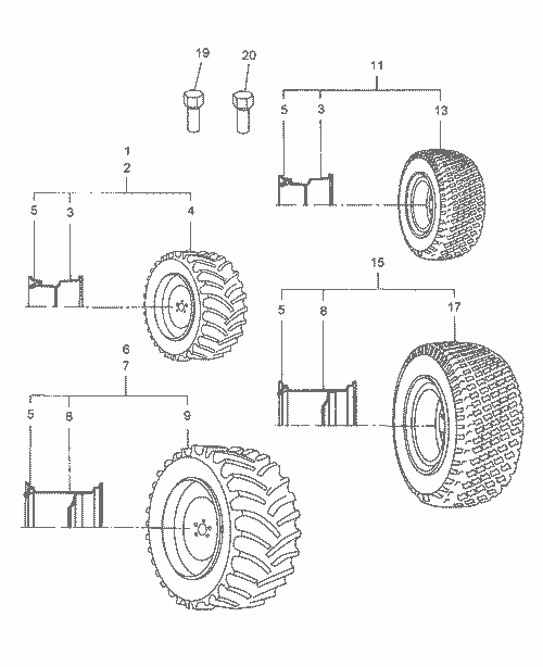 TZ25DA-11.01 - FRONT & REAR WHEELS